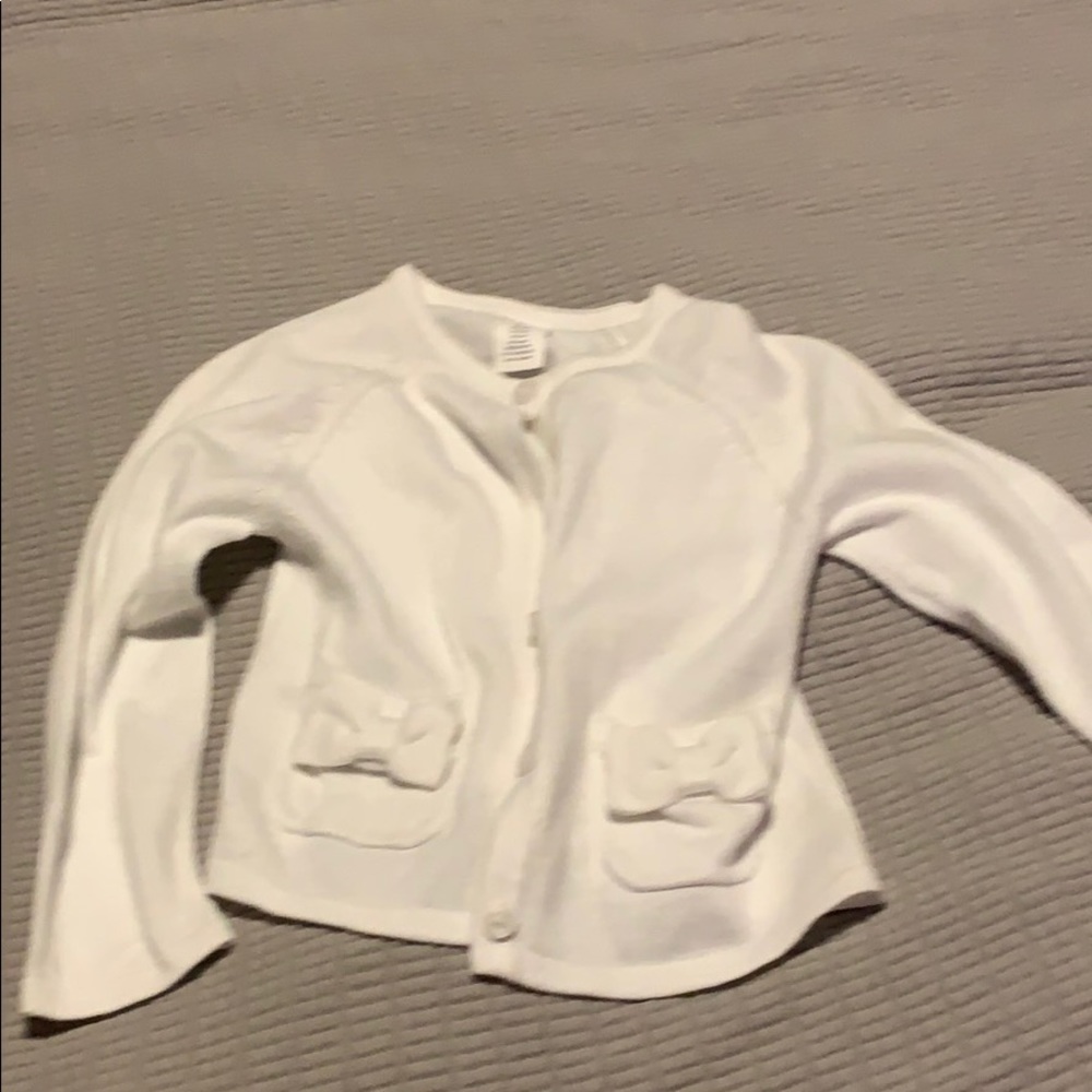 White cardigan